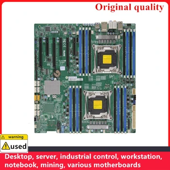 Naudoti Supermicro X10DAi pagrindinėse plokštėse C612 LGA 2011-3 V3 DDR4 ECC 1T Serverio darbo vietos Mainboard PCI-E3.0 SATA3 USB3.0