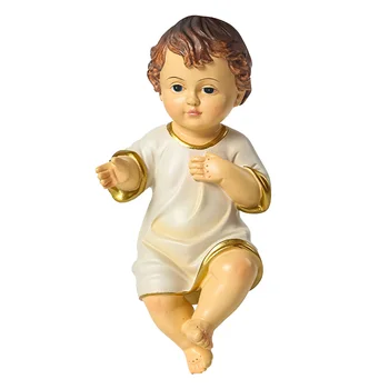 Religinių Baby Vaikų Ornamentu Saint Baby Mini Lėlės Dervos Puošmena Lauko Stalo Puošimas Ornamentais, Bažnyčia, Jėzaus Statula Statulėlės