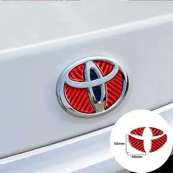 Toyota Corolla Ralink 2014-2018 M. Nekilnojamojo Anglies Pluošto Car Boot Kamieno Bagažo Durų Ženklas Lipdukas Padengti Trim Automobilio stiliaus